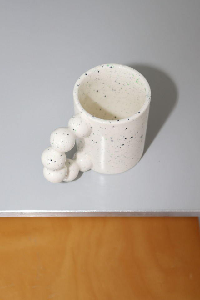beads arch mug(black/mint dot)