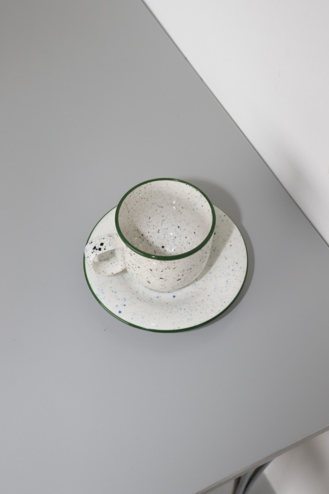 green line mug&amp;saucer set