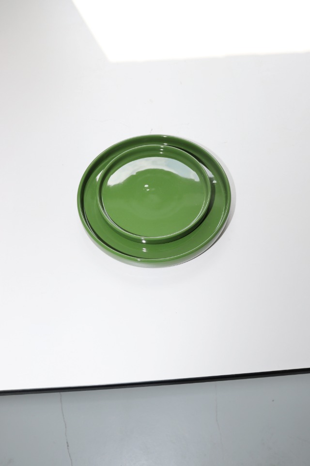 circle plate(green)