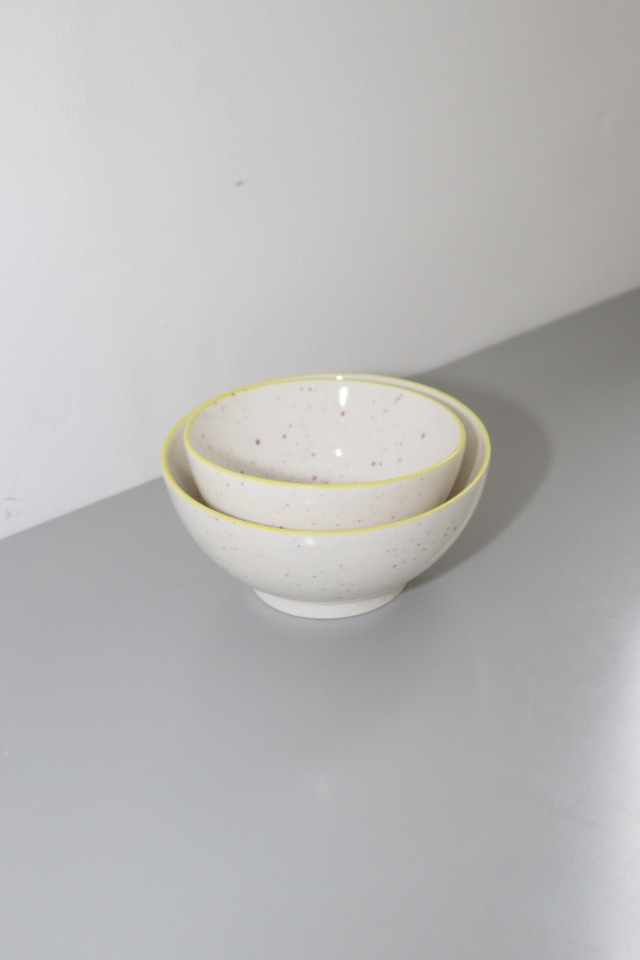 yellow line rice&amp;soup bowl