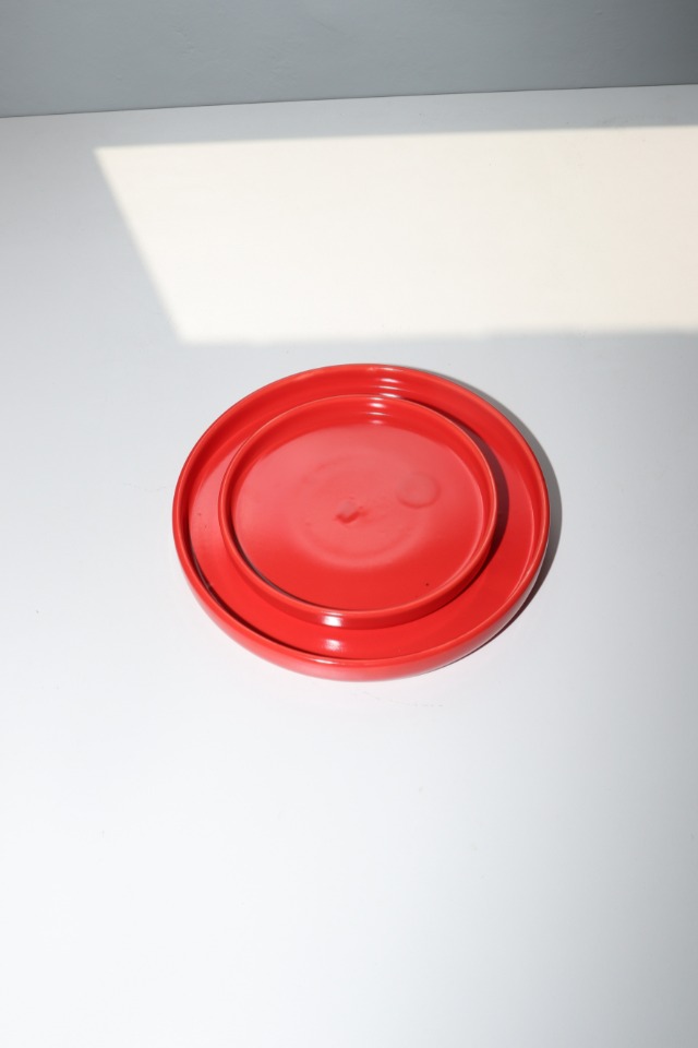 circle plate(red) [재고소진시단종예정]