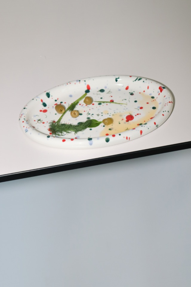 ring oval plate(christmas-pop)