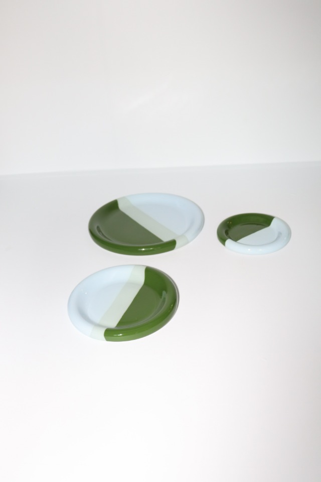 ring plate(sky/green) [재고소진시 단종 예정]