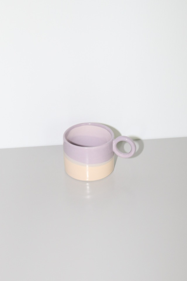 ring mug(violet/beige)