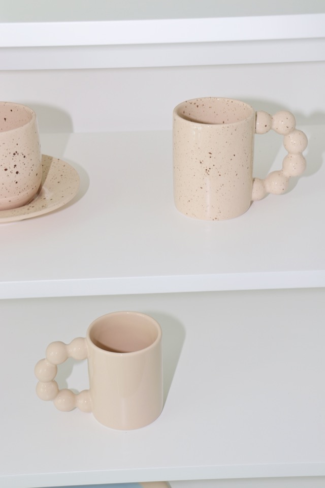 beads arch mug(beige)
