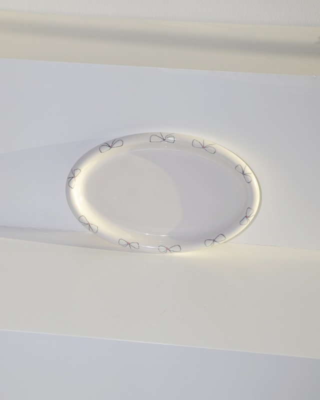 ribbon ring oval plate